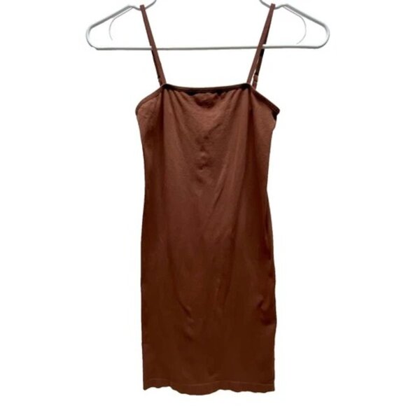 Intimately Free People One Piece Brown Shape Wear Slip Women's XS/S Fitted Knit - Picture 1 of 6